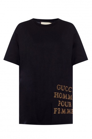 Logo-appliquéd t-shirt, zdjęcie 1 Logo-appliquéd t-shirt od Gucci